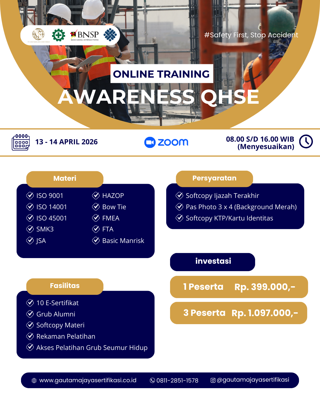 Online Training Awareness QHSE