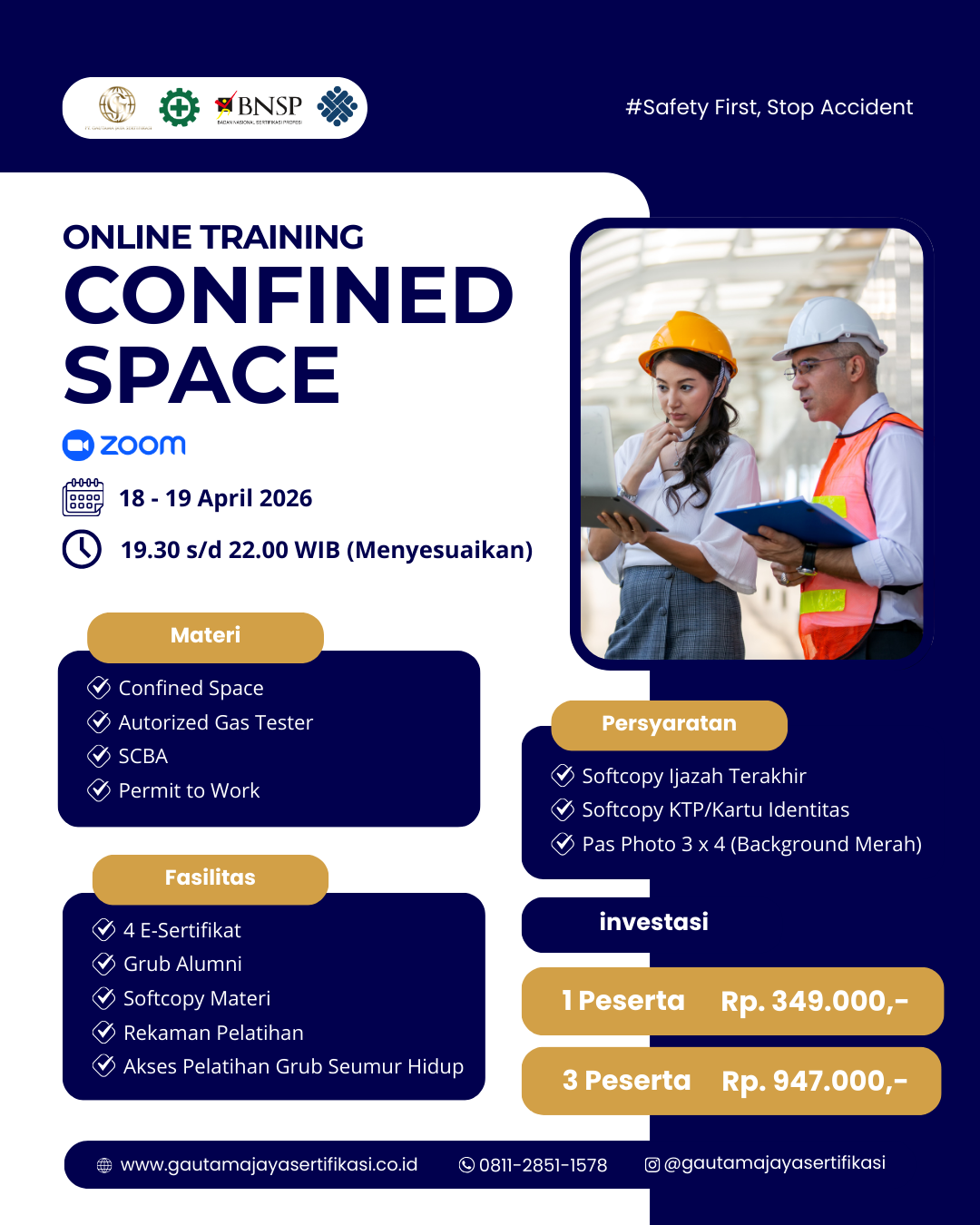Online Training Confined Space