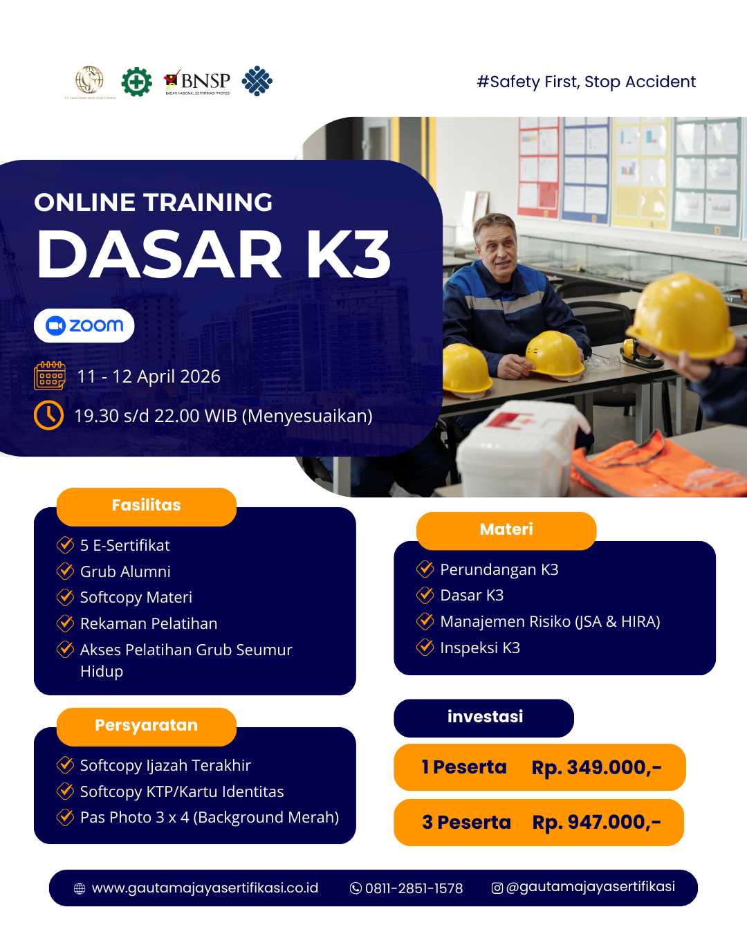 Online Training Dasar K3 