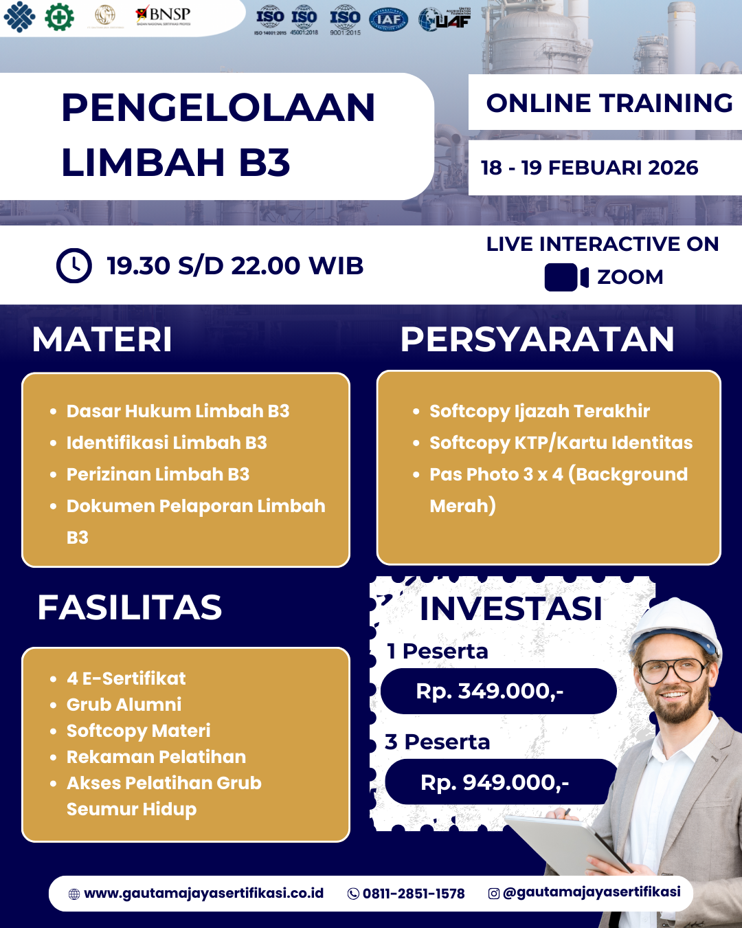 Online Training Pengelolaan Limbah B3