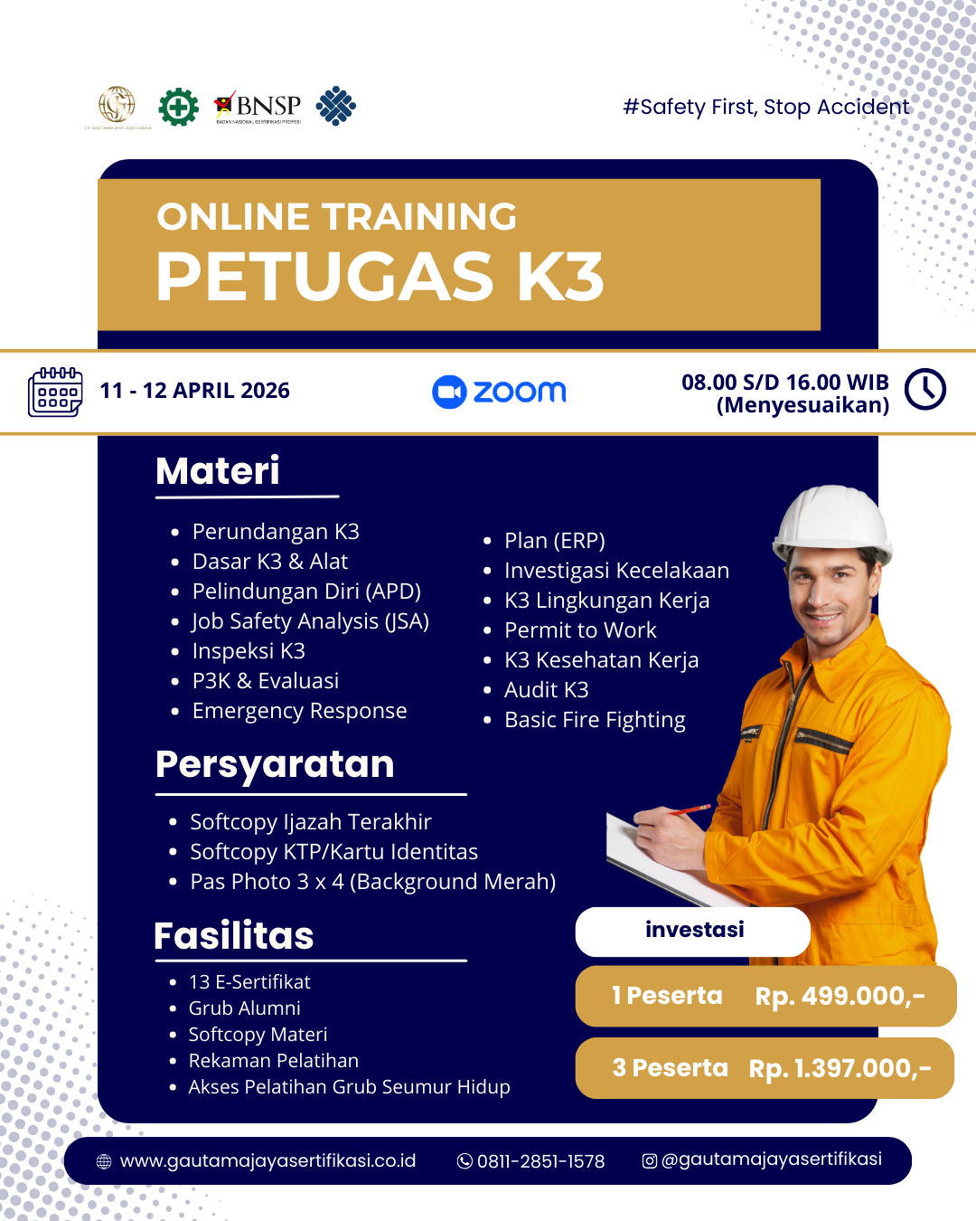 Online Training Petugas K3