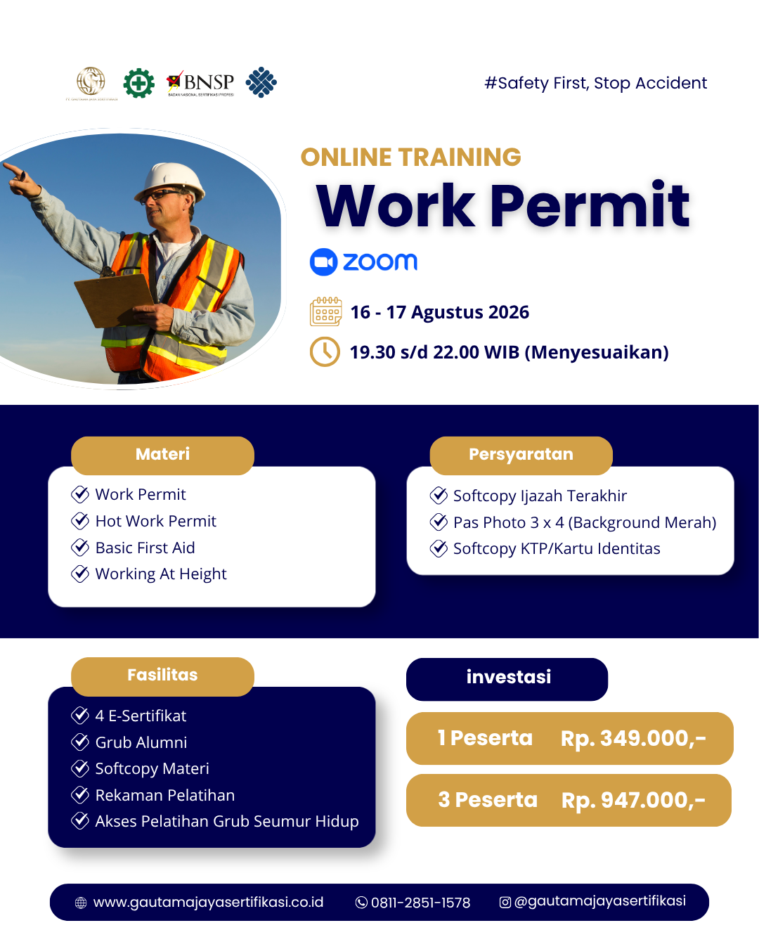 Online Training Work Permit