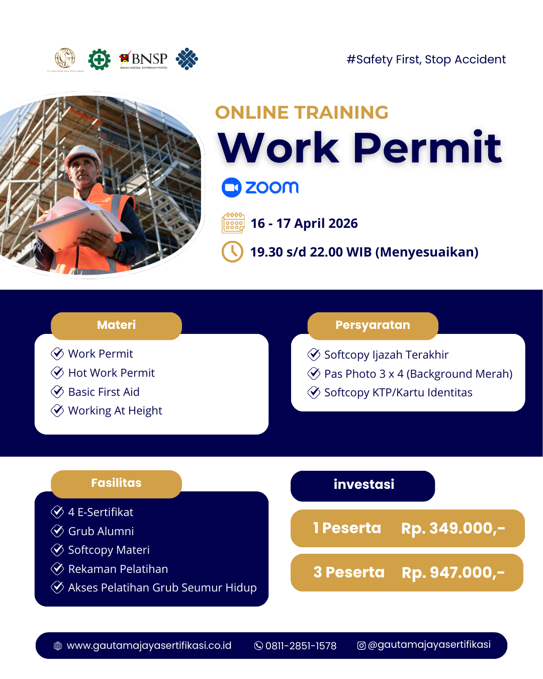 Online Training Work Permit