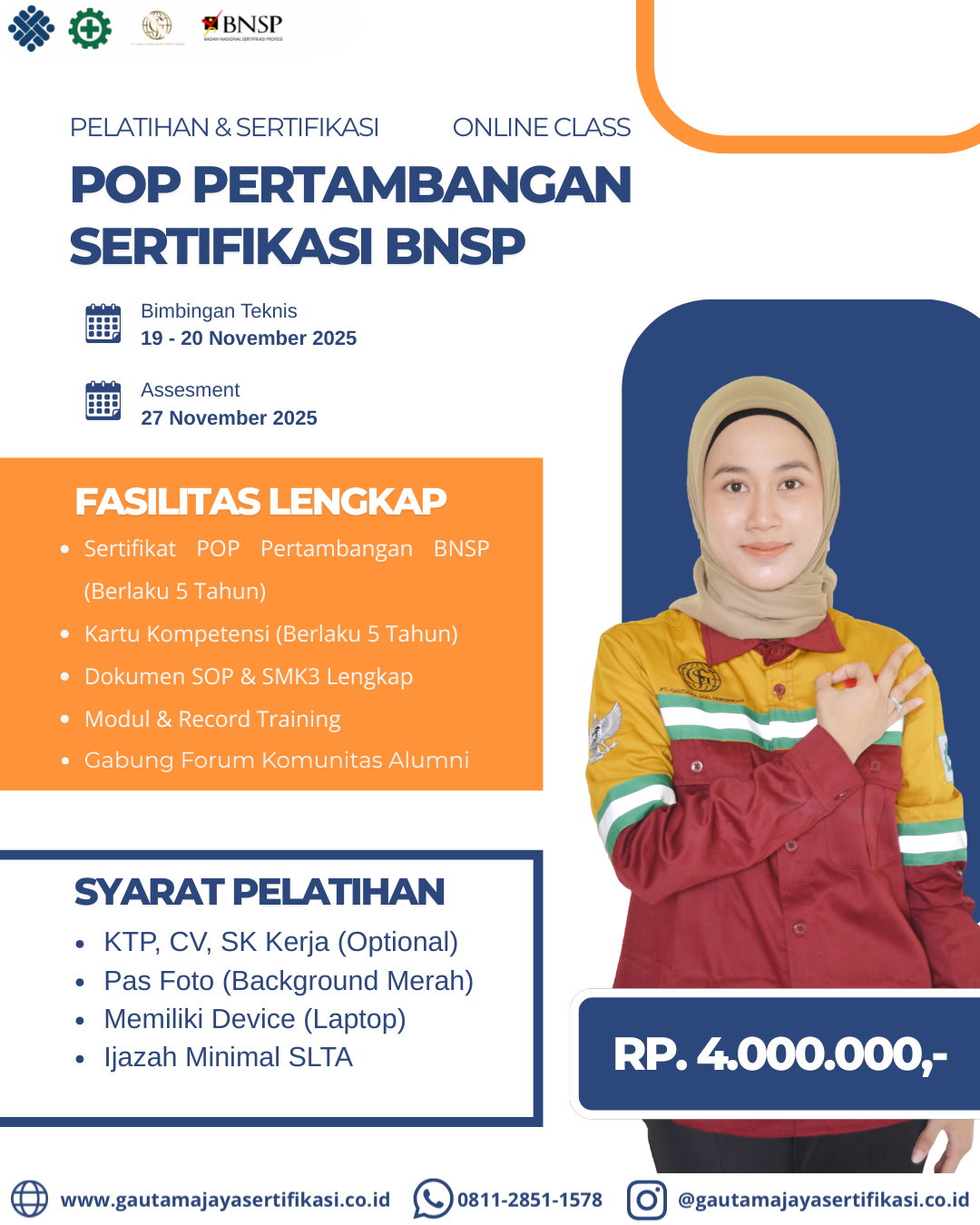 Pelatihan & Sertifikasi POP Pertambangan BNSP