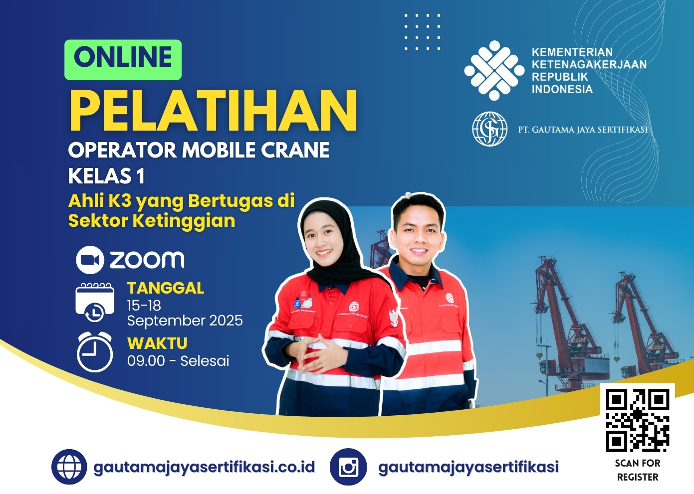 Pelatihan Operator Mobile Crane Kelas 1