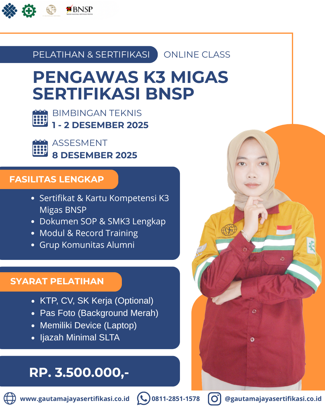 Pengawas K3 Migas Sertifikasi BNS